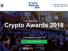 Tablet Screenshot of cryptoawards.com